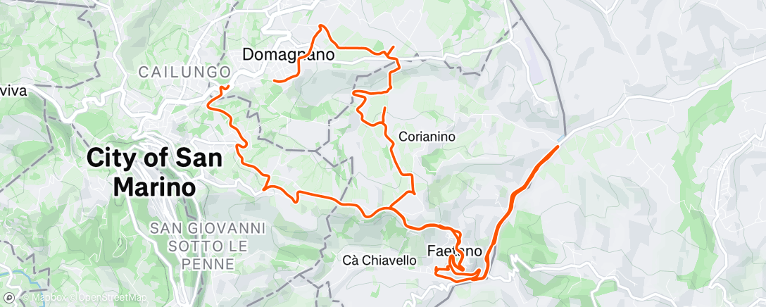 Mapa de la actividad, Giro dell'ora di pranzo