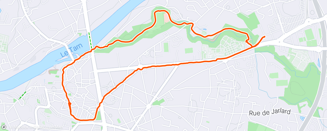 Map of the activity, Marche avec Marylou