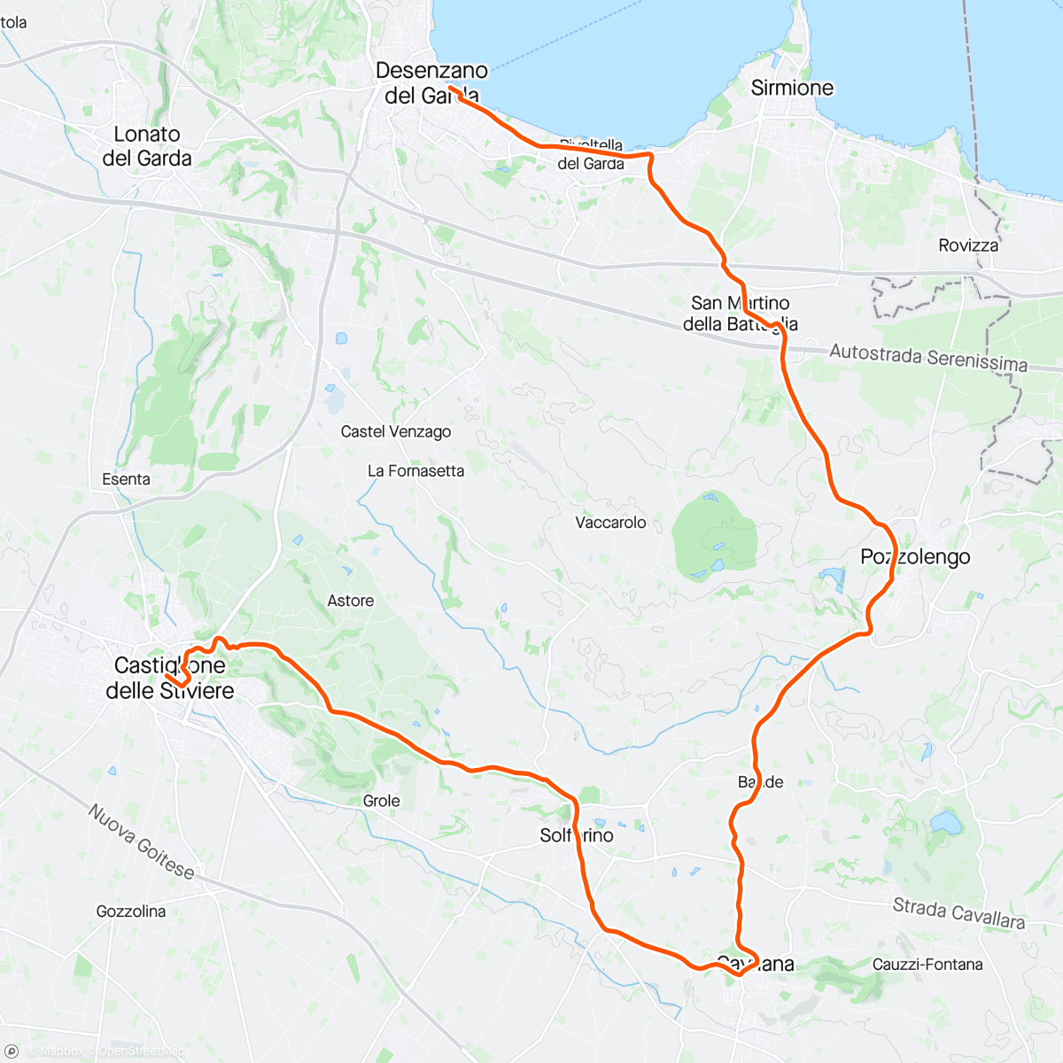 Map of the activity, Giro d'Italia 🇮🇹 - Tappa 14 ITT