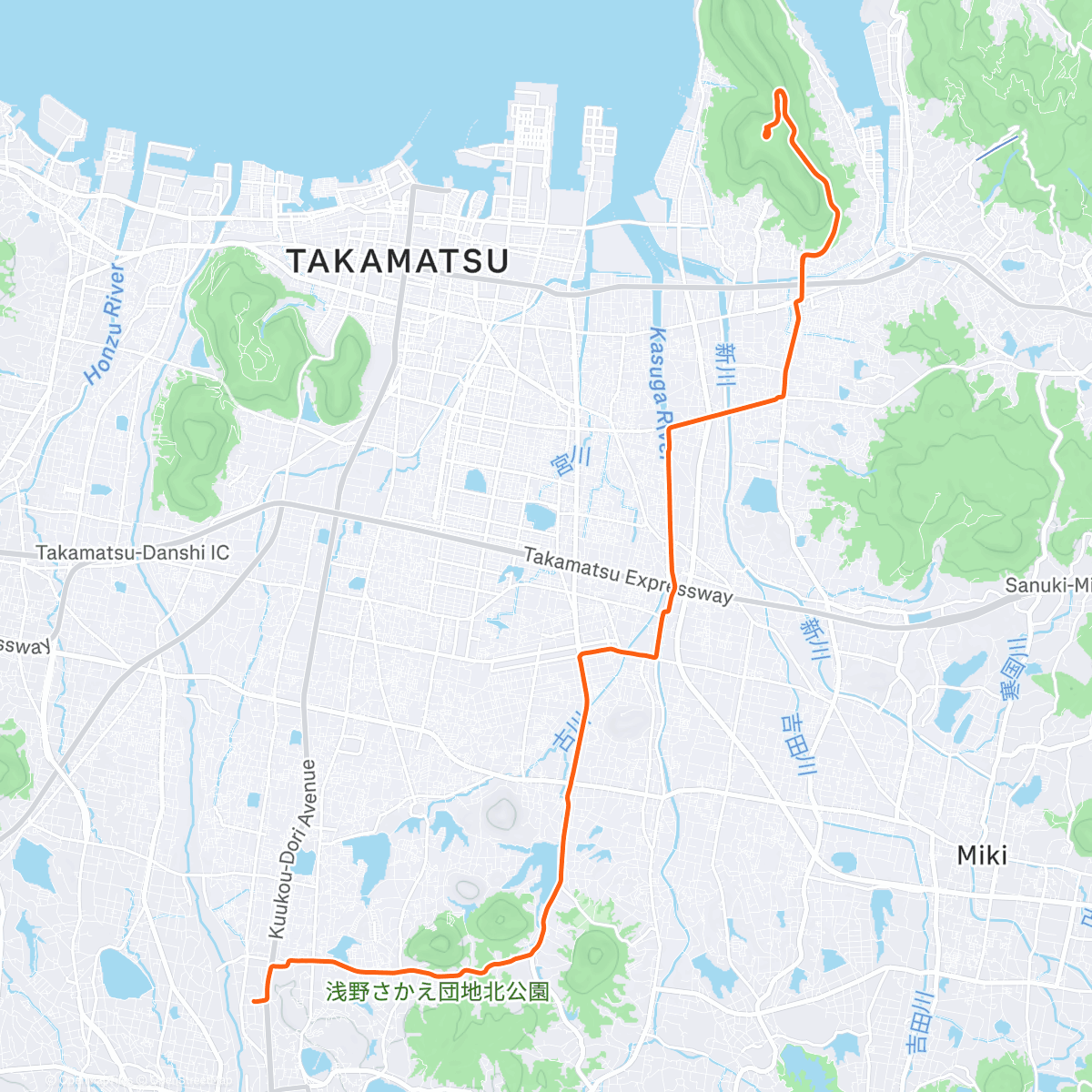 Map of the activity, 屋島( ･ᴗ･̥̥̥ )