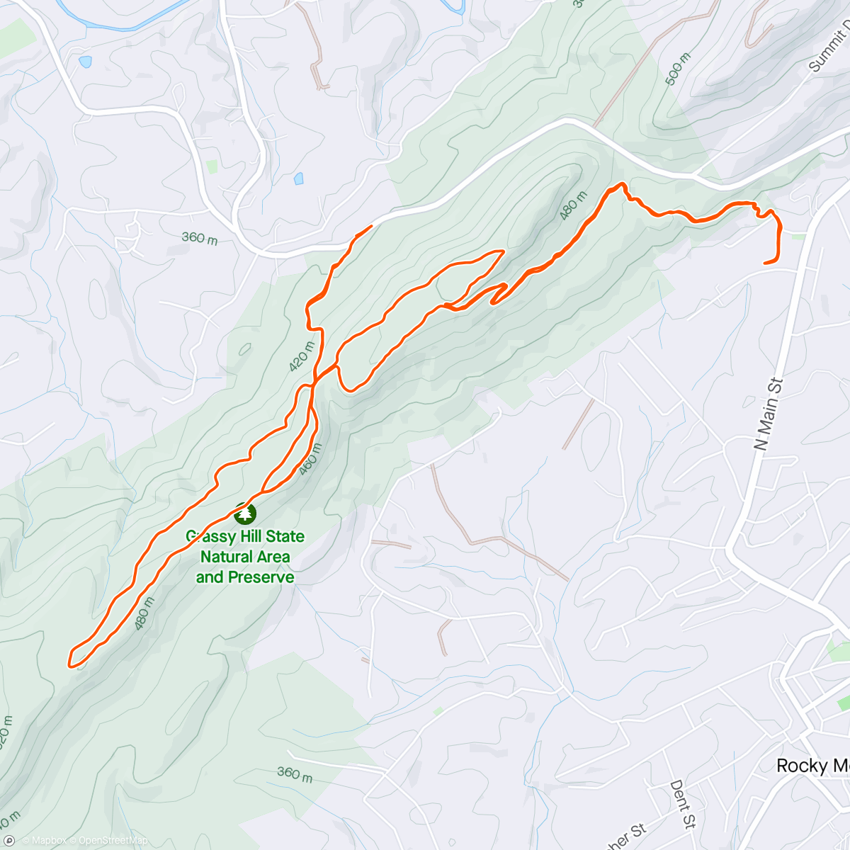 Karte der Aktivität „Grassy Hill Loops”