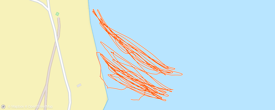 Map of the activity, Kitesurfing am Nachmittag