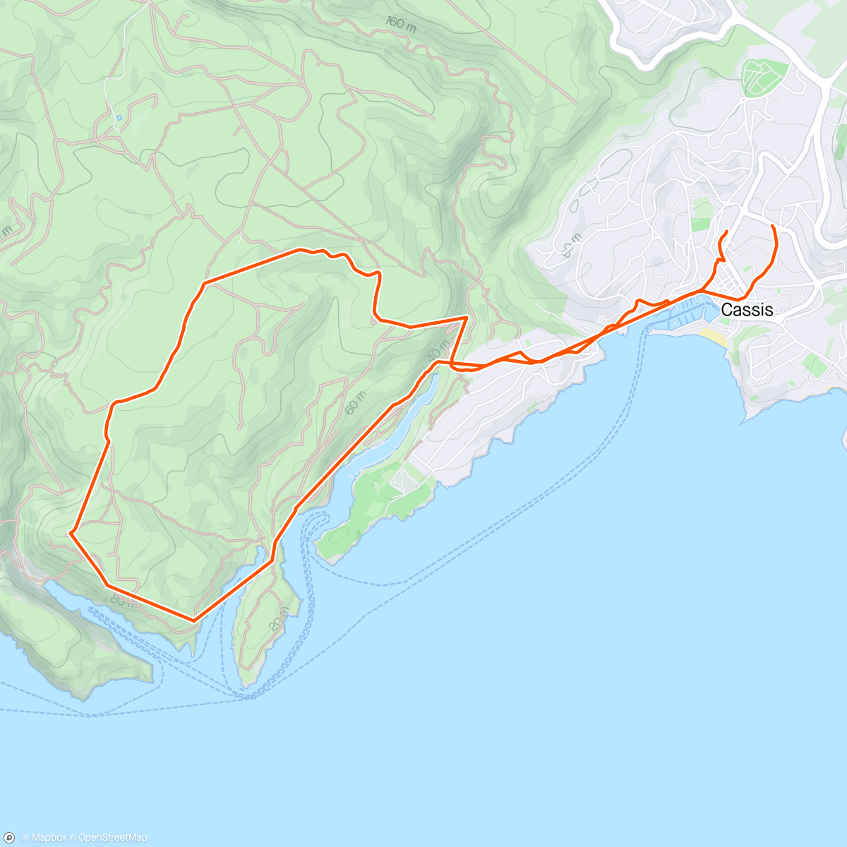 Map of the activity, Pique-nique dans les calanques de Cassis