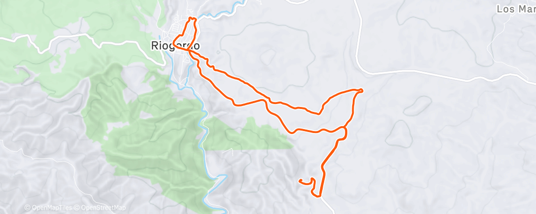 Map of the activity, Middaghike