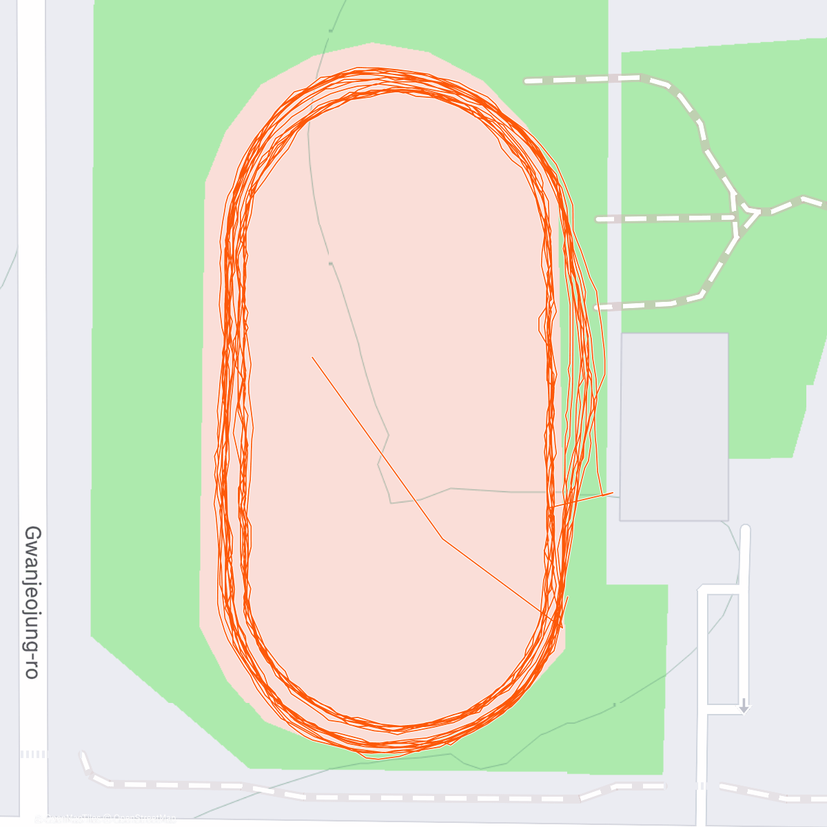 Карта физической активности (춥 런)