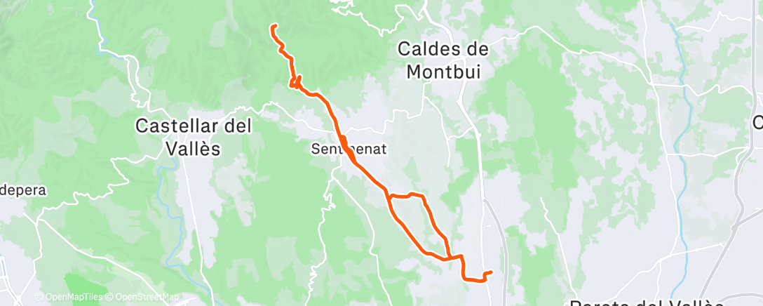 Карта физической активности (Salida caracol)