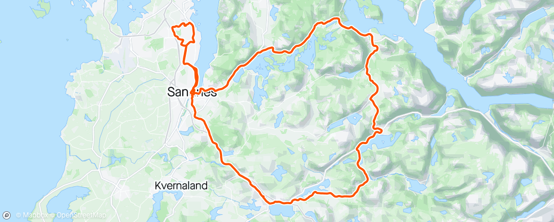 Map of the activity, LV - Hølerunden