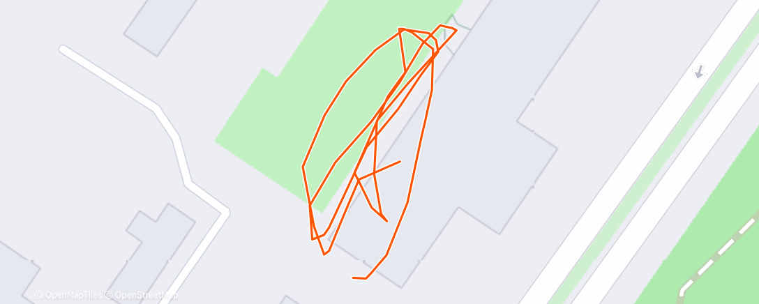 Map of the activity, Вечерний забег