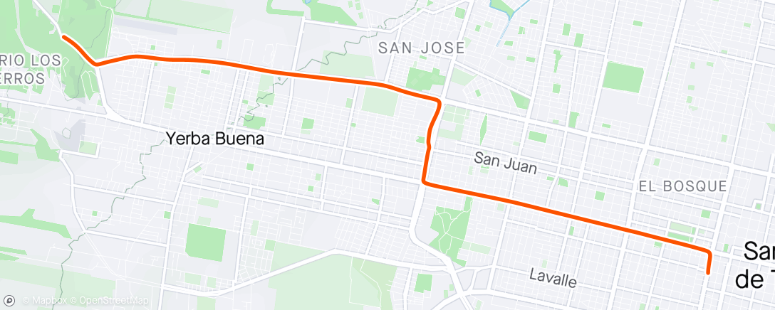 アクティビティ「Vuelta ciclista por la mañana」の地図