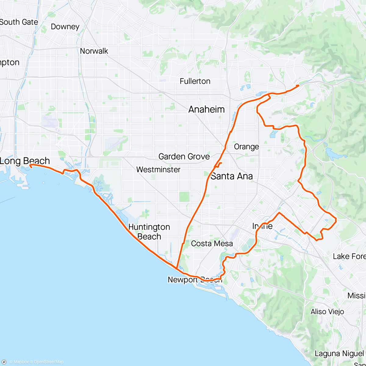 Map of the activity, ORC Flat Century
