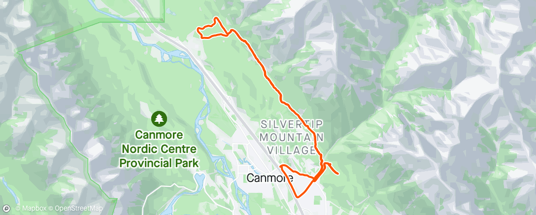 Map of the activity, Morning Trail Run