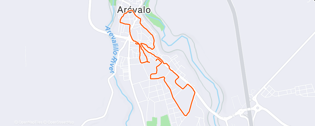 Map of the activity, Caminata de noche