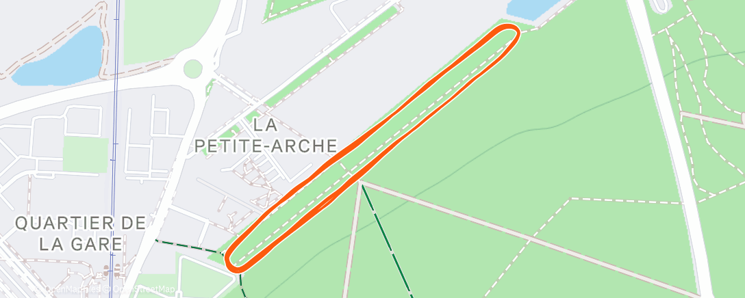 Map of the activity, Xmas PR - 5k 19:23