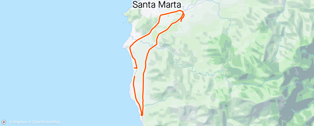 Mapa de la actividad (Rodada Santa Marta)