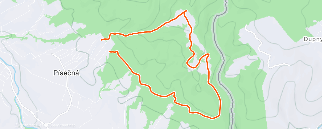 Map of the activity, Afternoon Ride
