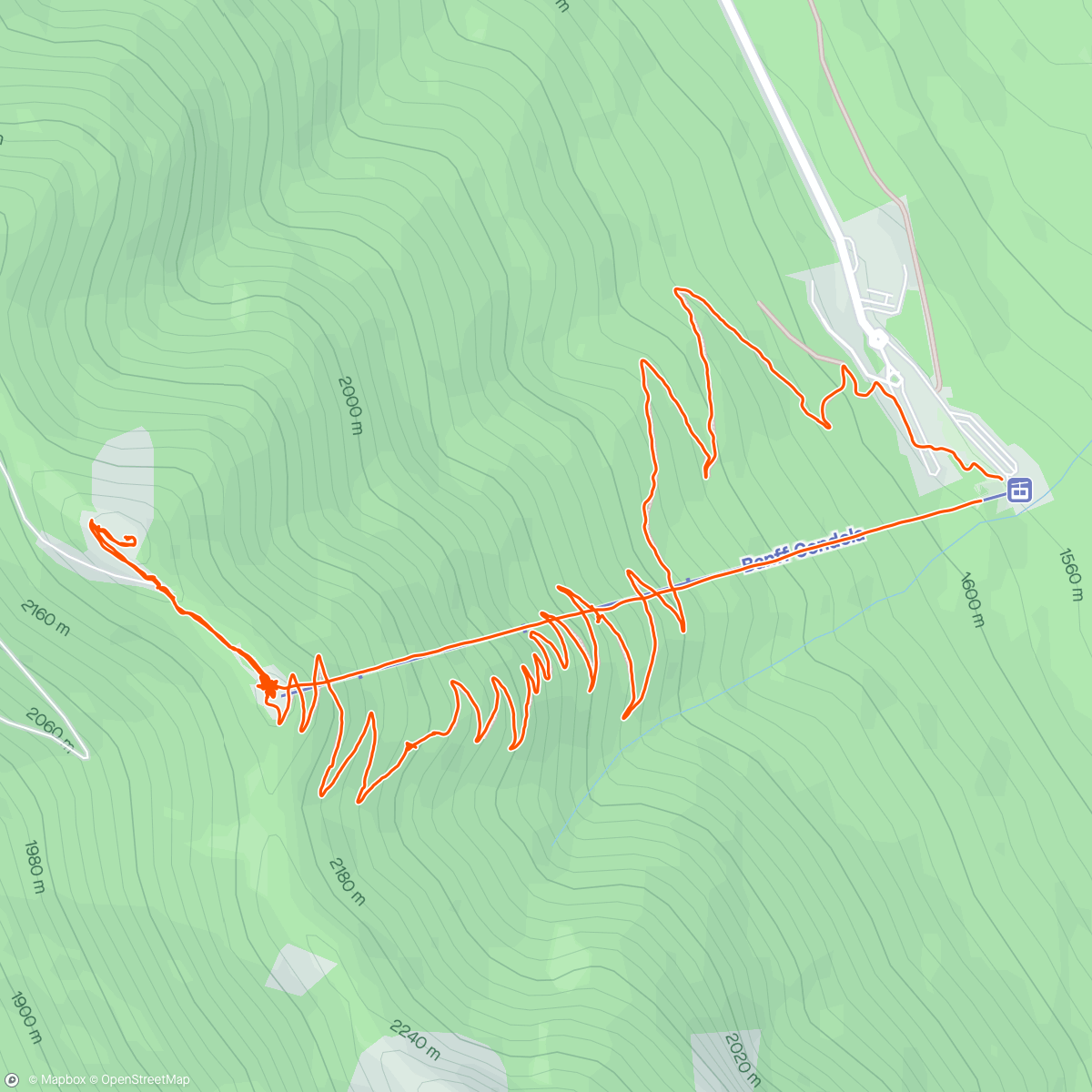 アクティビティ「Gondola hike and ride 🎉」の地図