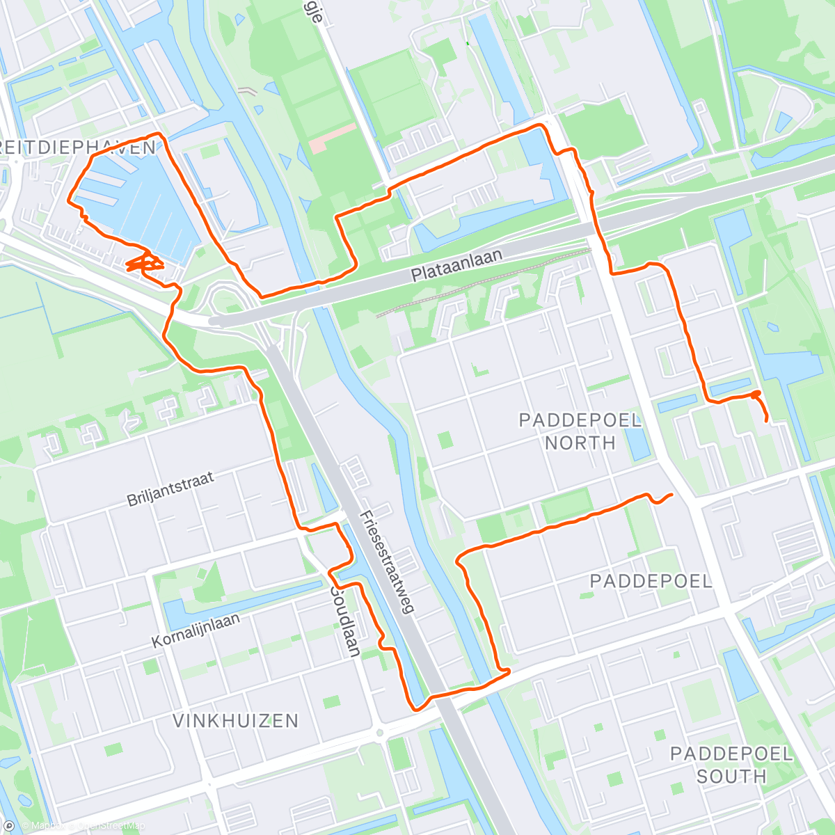 Map of the activity, #eemrondjeom 🚶‍♂️