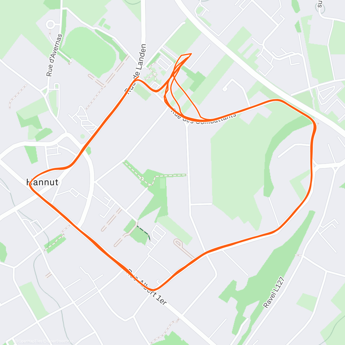Map of the activity, 10k LT2 👌🏼 + 5x45/45