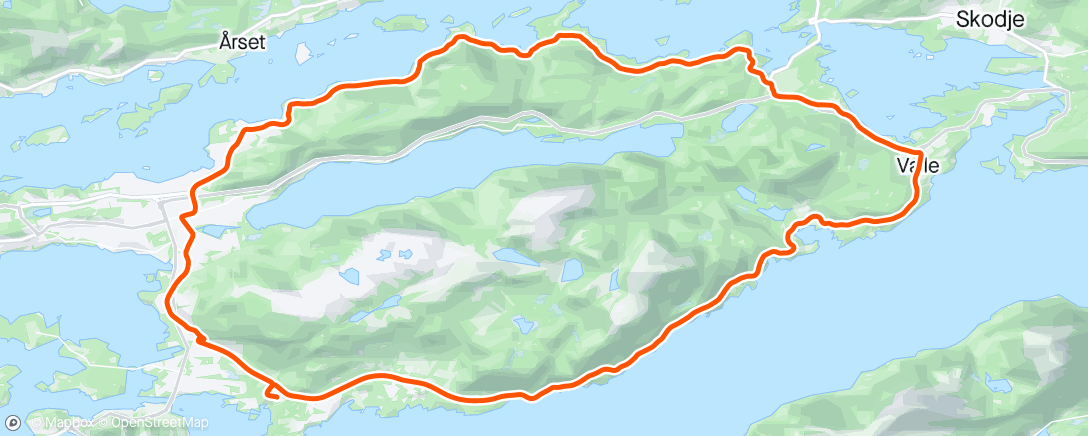 Mapa da atividade, Fin runde rundt fjellet med Jørgen S☀️🇳🇴🚴🏻🚴‍♀️🚴‍♂️
