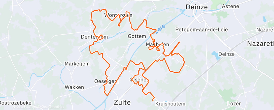 Map of the activity, Middagrit