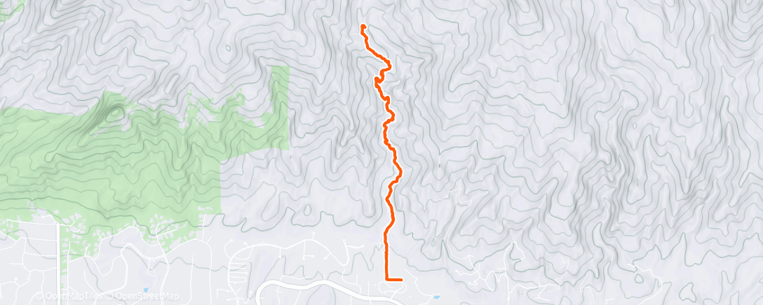 Map of the activity, Morning Hike