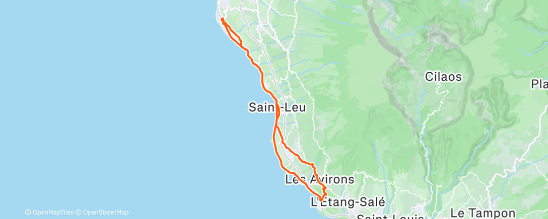 Map of the activity, Sortie pour digerer le reveillon de noel