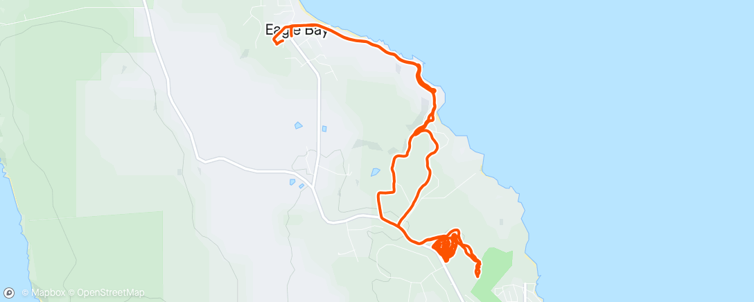 Map of the activity, Meelup MTB