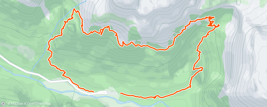 Map of the activity, Lunch Hike