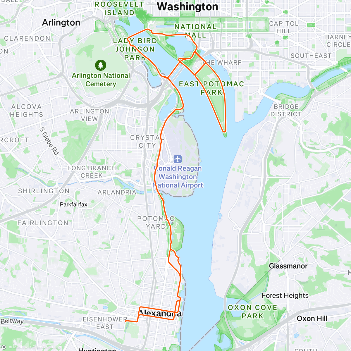 Map of the activity, Afternoon Ride