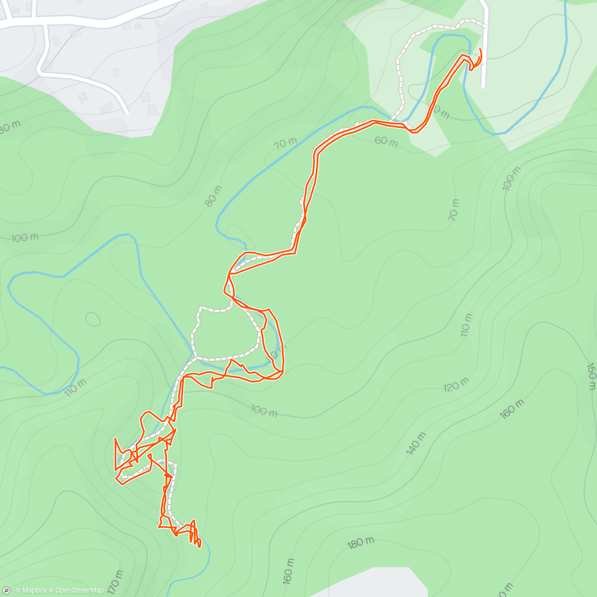 Map of the activity, Cascade Ravine Tambour