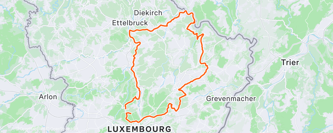 Map of the activity, Morning Ride