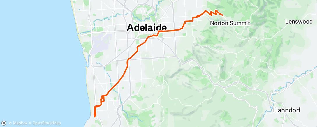 Map of the activity, Morning Ride