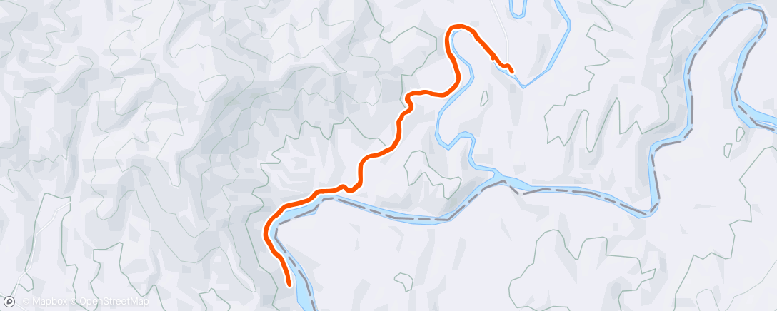 Map of the activity, Afternoon Hike