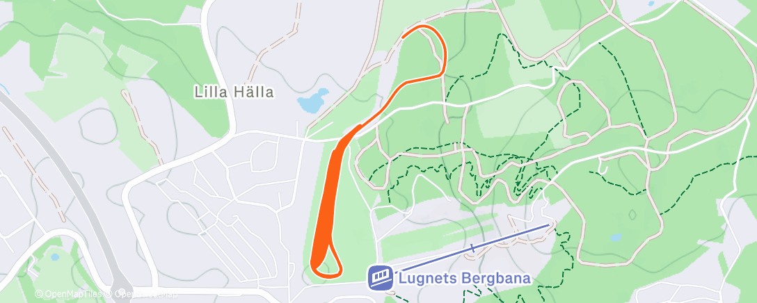 Map of the activity, Stak på psykslingan