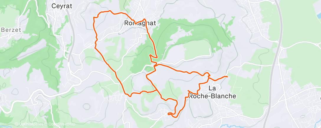 Map of the activity, Belle sortie d’automne avec les copains