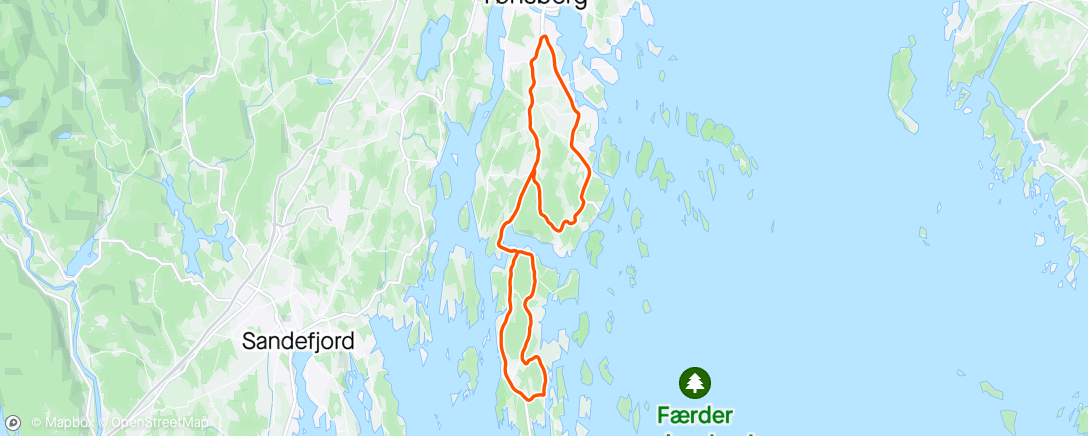 Карта физической активности (Herlig tur til Tjøme)