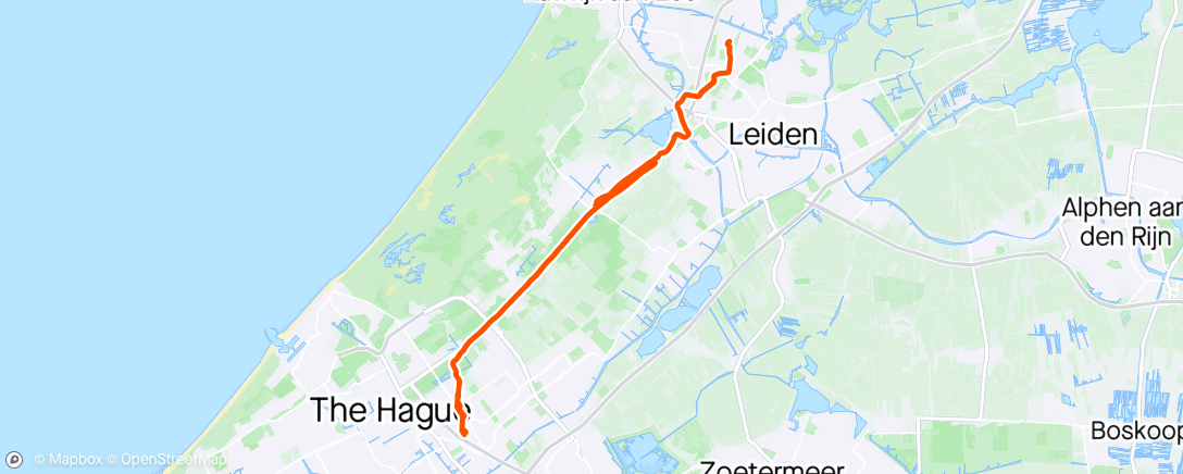 Map of the activity, Voorburg-rondrit