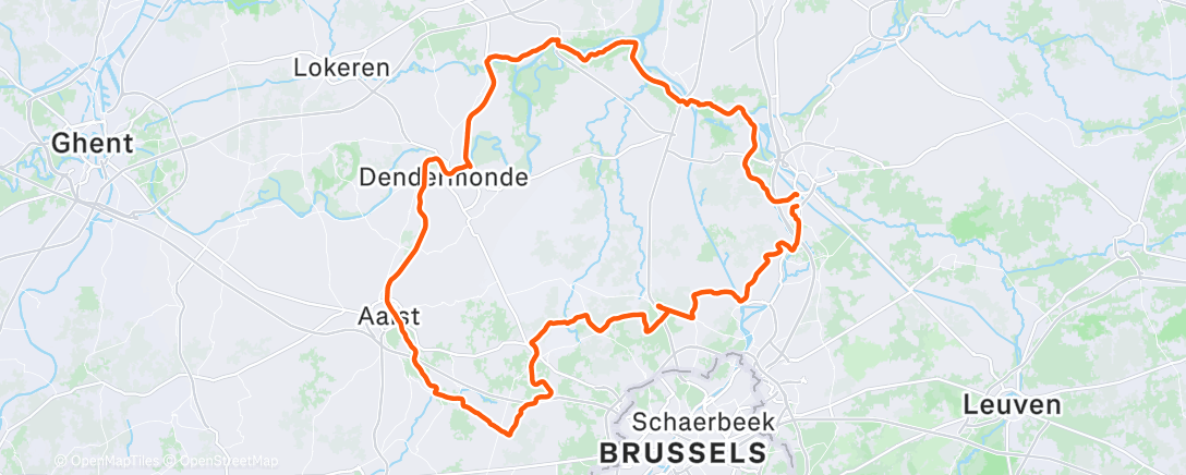 Map of the activity, Route was non negotiable