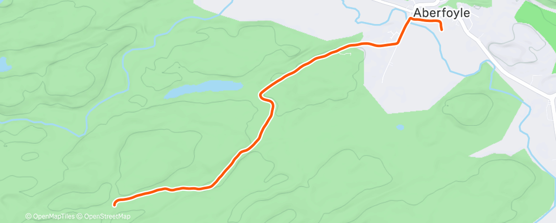 Map of the activity, Lunch Run