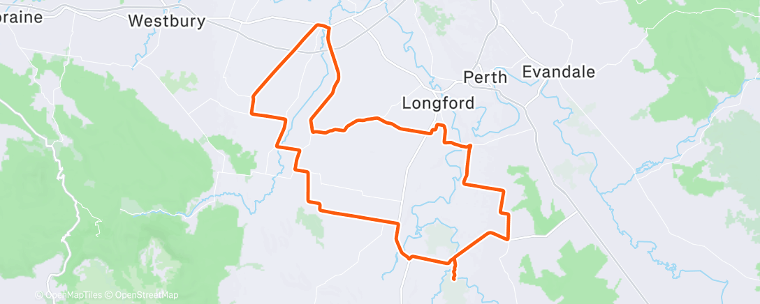 Mapa da atividade, Morning Ride