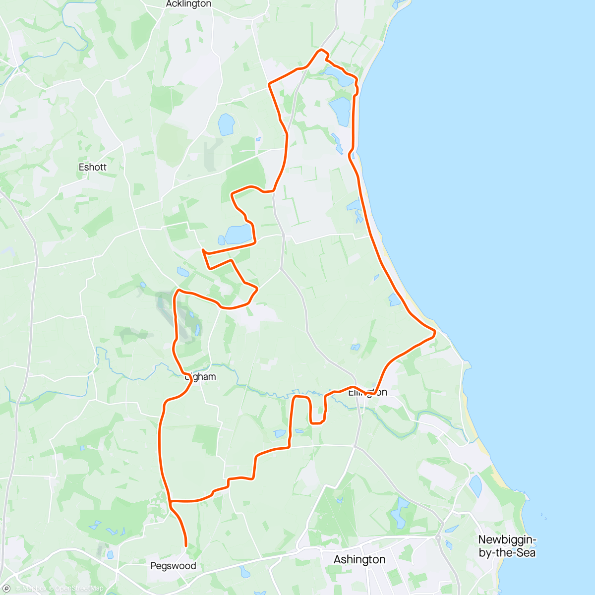 Map of the activity, Gravel with matty
