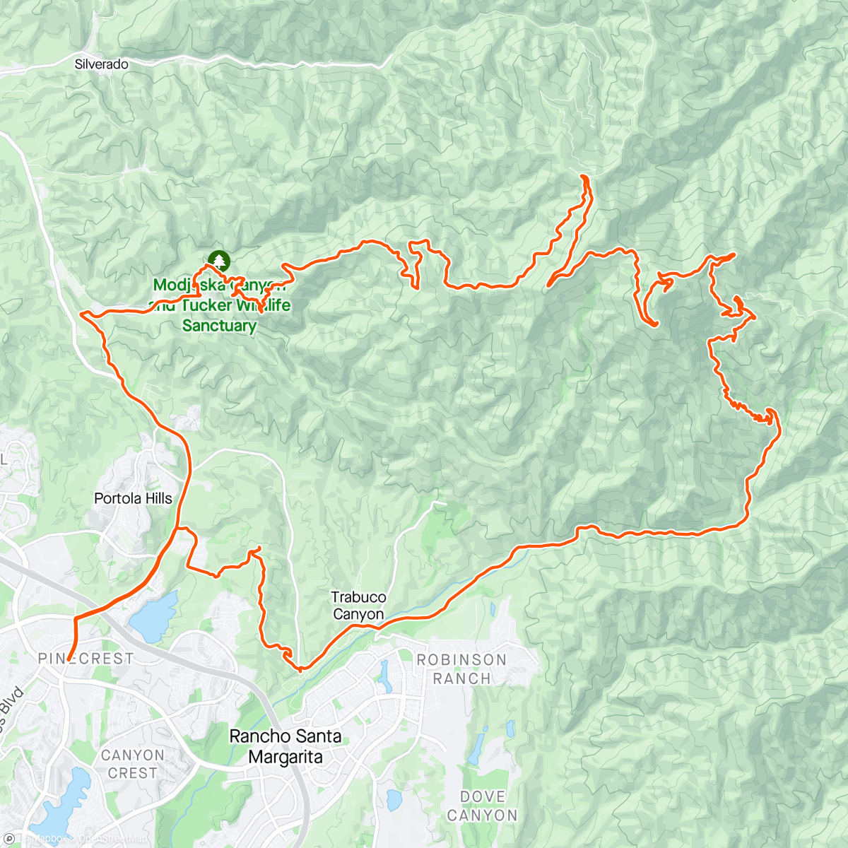 Map of the activity, Harding, Santiago peak, Holy Jim👍