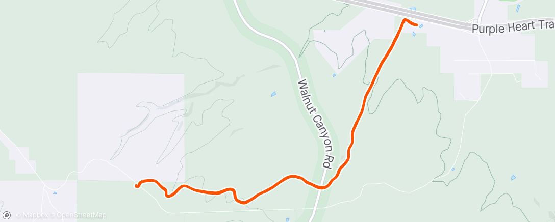 Mapa da atividade, AZ Trail - Walnut Canyon with NATRA