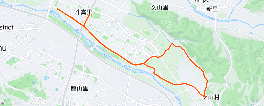Map of the activity, Zepro Hainchu half marathon