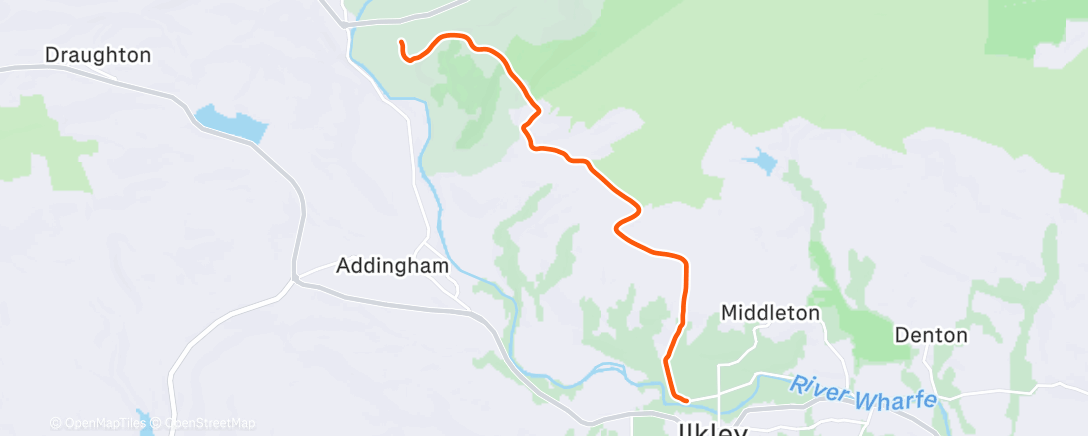 Карта физической активности (ROUVY - Ilkley to Beamsley over Langbar)