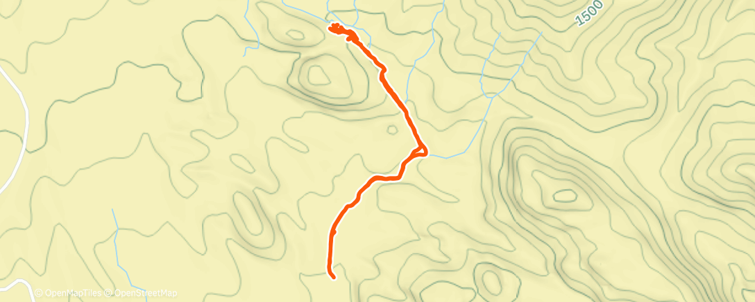 Map of the activity, Morning Rock Climb