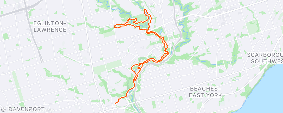 Map of the activity, The Don - 2024 - Day 56