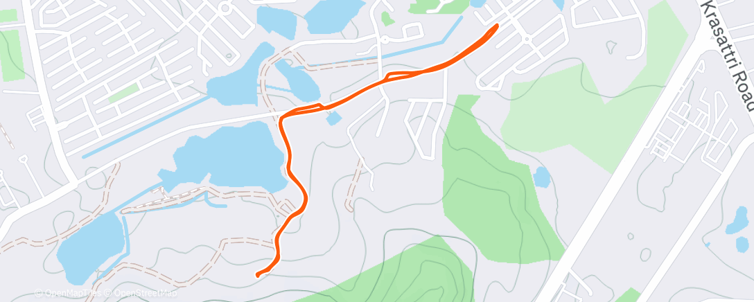 Map of the activity, Recovery walk with Sticky 🐕