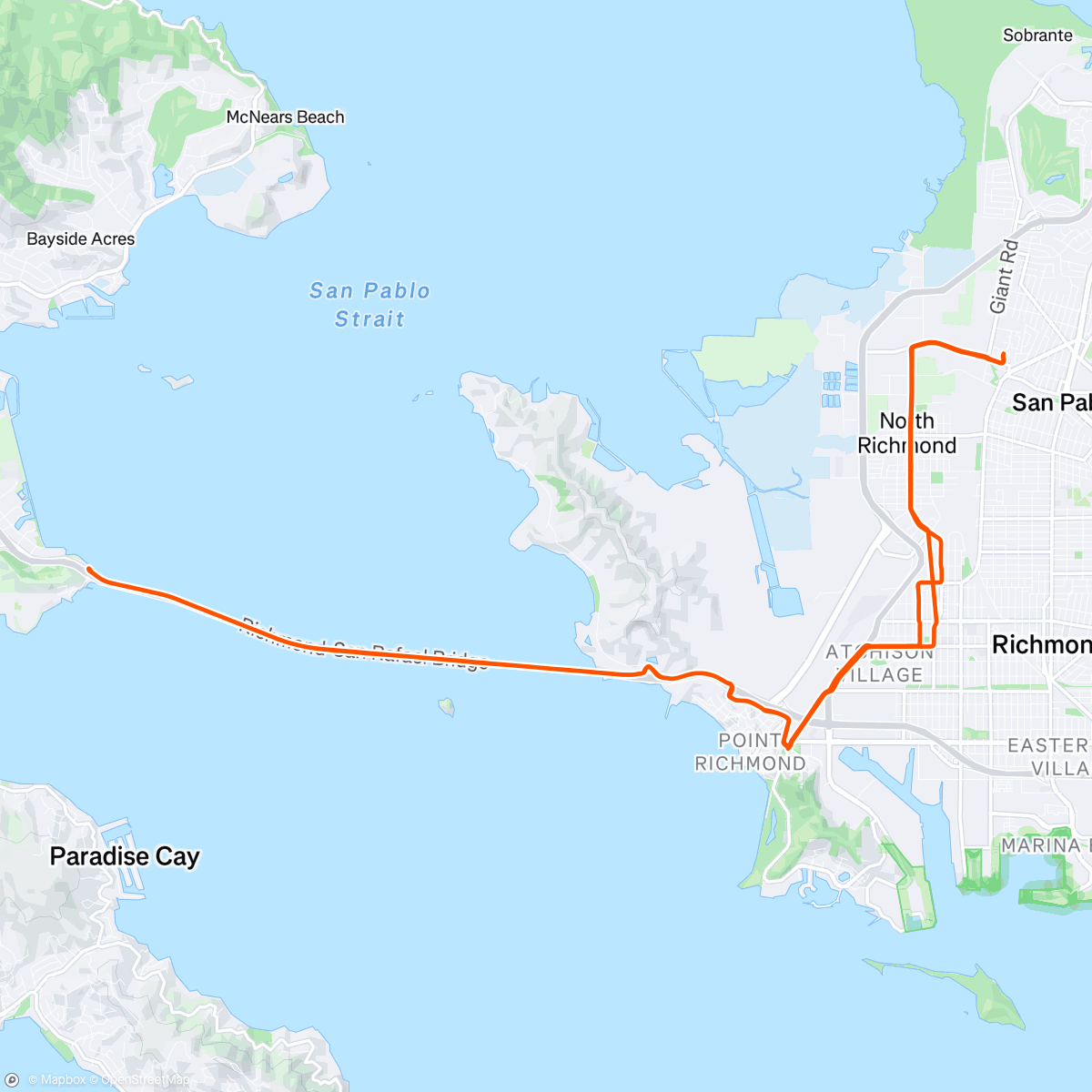 Map of the activity, Post Crash Ride 🥴