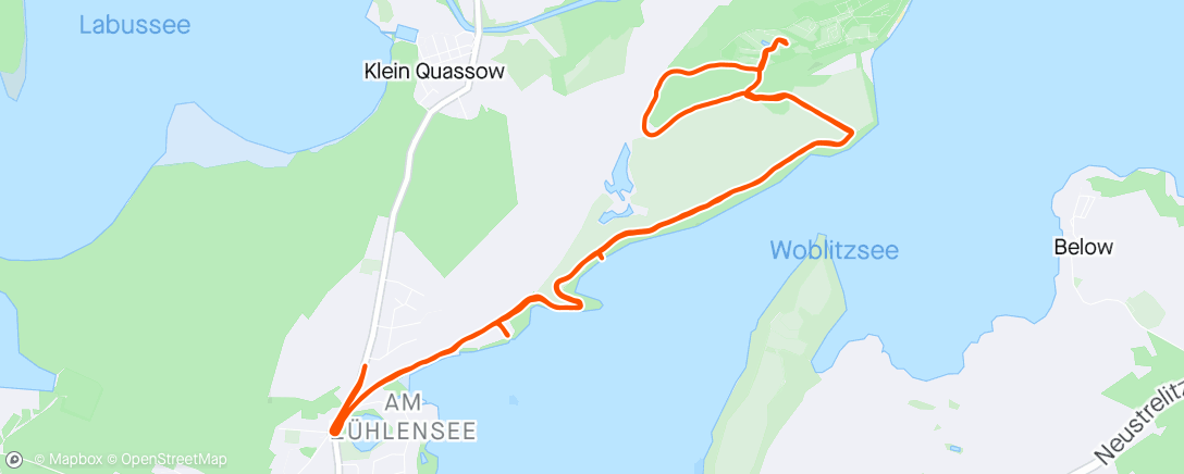 Mapa da atividade, Woblitzsee mit Tine
